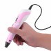 3D ручка Smart 3D Pen 2 c LCD дисплеєм, 3D ручка для розвитку уваги. Колір: рожевий