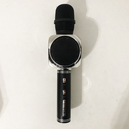 Бездротовий Bluetooth Мікрофон для Караоке Мікрофон DM Karaoke Y 63 + BT. Колір: чорний з сріблом