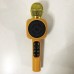 Безпровідний мікрофон караоке bluetooth WSTER WS-1816. Колір: золотий