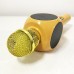 Безпровідний мікрофон караоке bluetooth WSTER WS-1816. Колір: золотий