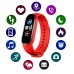 Фітнес браслет Smart Watch M5 Band Classic Black смарт годинник-трекер. Колір червоний