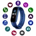Фітнес браслет Smart Watch M5 Band Classic Black смарт годинник-трекер. Колір синій