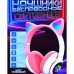 Бездротові навушники з котячими вушками та RGB підсвічуванням Cat VZV 23M. Колір: рожевий
