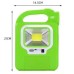 Ліхтар кемпінг переносний 6399А - LED+COB, power bank, 2x18650, сонячна батарея. Колір: зелений