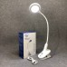 Настільна акумуляторна лампа світильник Tedlux TL-1009 LED на гнучкій ніжці та прищіпці