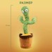 Танцюючий кактус співаючий 120 пісень з підсвічуванням Dancing Cactus TikTok іграшка Повторюшка кактус