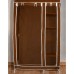 Шафа складна тканинна STORAGE WARDROBE KM-105 на 2 секції | Шафа розбірна з тканини | органайзер для одягу (106х45х170). Колір: коричневий