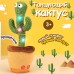 Танцюючий кактус співаючий 120 пісень з підсвічуванням Dancing Cactus TikTok іграшка Повторюшка кактус