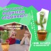Танцюючий кактус співаючий 120 пісень з підсвічуванням Dancing Cactus TikTok іграшка Повторюшка кактус