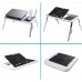Складаний столик для ноутбука LD-09 E-Table, столик з охолодженням 2 USB кулера, Стіл підставка з вентиляцією
