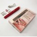 Фрезер для манікюру та педикюру Flawless Salon Nails, машинка для зняття манікюру. Колір: червоний