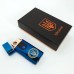 Електрична та газова запальничка Україна із USB-зарядкою HL-435, запальнички із зарядкою від usb. Колір: синій