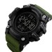 Годинник наручний чоловічий SKMEI 1384AG ARMY GREEN, годинник тактичний протиударний. Колір: зелений