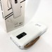 Power Bank зарядний пристрій на сонячній батареї 10000mAh з індикатором заряду. Колір: білий