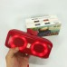 Портативна колонка TG333 2x5W з RGB підсвічуванням, бездротова колонка портативна потужна. Колір: червоний