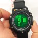 Годинник наручний чоловічий SKMEI 1762BK BLACK, Чоловічий армійський водостійкий тактичний годинник. Колір: чорний