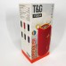 Портативна Bluetooth колонка TG654 8W з підсвічуванням, блютуз колонка для вулиці. Колір: червоний