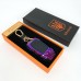 Електрична запальничка-брелок Україна з USB-зарядкою та підсвічуванням HL-468, з гравіюванням. Колір: хамелеон