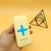Power Bank AWEI P98K (Бездротова зарядка) 8000 mAh. Колір: жовтий