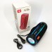 Портативна колонка Bluetooth з LED підсвічуванням TG288, акумуляторна колонка для музики. Колір: чорний