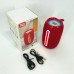 Портативна Bluetooth-колонка TG653 USB з ремінцем, потужна переносна акустична колонка. Колір: червоний
