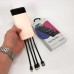 Павербанк Power Bank UKC 50000mAh Мобільна зарядка зовнішній акумулятор портативний павер. Колір: рожевий