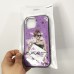 Чохол на Apple Iphone 12 Pro Max дівчина в окулярах. Колір фіолетовий
