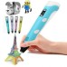 3D ручка Smart 3D Pen 2 c LCD дисплеєм, Цікава ручка 3д для дітей, Оригінальна. Колір: блакитний