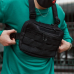 Тактична нагрудна сумка з Cordura 1000D, розгрузка чоловіча чорна
