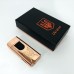 Електрична та газова запальничка Україна з USB-зарядкою HL-431, Юсб запальничка. Колір: золотий