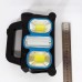 Ліхтар ручний на сонячній батареї 3в1 HB-6168-LED+2COB з боковою лампою, на 3 режими (з функцією Power Bank)