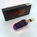 Електрична запальничка-брелок Україна з USB-зарядкою та підсвічуванням HL-468, з гравіюванням. Колір: хамелеон