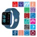 Smart Watch T80S, два браслети, температура тіла, тиск, оксиметр. Колір: синій