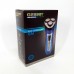 Електробритва GEEMY GM-7090 3 в 1 тример, бездротова електробритва, Тример для вусів. Колір: синій