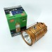 Туристичний ліхтар лампи на сонячній батареї з павером CAMPING MH-5800T (6+1 LED). Колір: коричневий