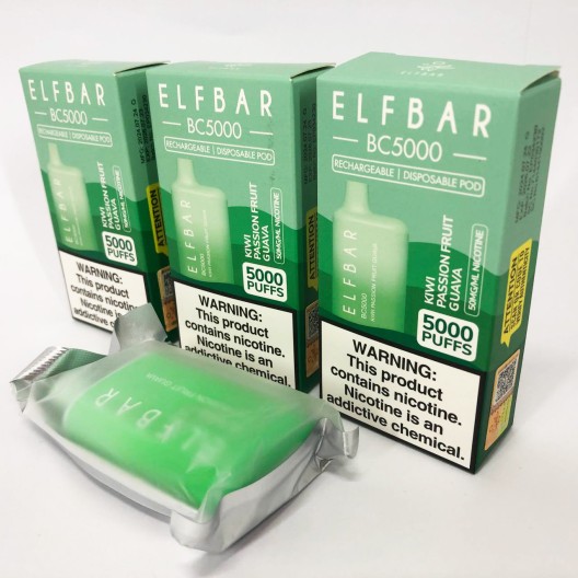 Elf Bar BC5000 5%. Ківі Маракуя Гуава (Kiwi Passion Fruit Guava)