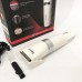 Акумуляторна машинка для стрижки волосся Gemei GM-6042, підстригальна машинка. Колір: білий