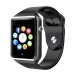 Смарт-годинник Smart Watch A1 розумний електронний зі слотом під sim-карту + карту пам'яті micro-sd. Колір: чорний