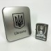 Дугова електроімпульсна запальничка USB Україна (металева коробка) HL-449. Колір: чорний