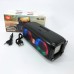 Портативна колонка TG333 2x5W з RGB підсвічуванням, гучна блютуз колонка. Колір: чорний