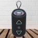 Bluetooth колонка портативна TG656 FM-радіо, акумуляторна колонка для музики. Колір: чорний