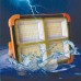 Потужний ліхтар - прожектор із сонячною панеллю та функцією Power bank Solar LED light 12000 mAH