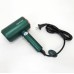 Фен Rainberg RB-2212 8800 W з регуляцією температури та швидкості для сушіння та укладання волосся. Колір: зелений