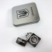Дугова електроімпульсна запальничка USB Україна металева коробка HL-447. Колір: чорний