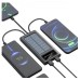 Power Bank Solar Smart 1015 зарядний пристрій на сонячній батареї 20000mAh з індикатором заряду Чорний
