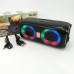 Портативна колонка TG333 2x5W з RGB підсвічуванням, гучна блютуз колонка. Колір: чорний