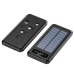 Power Bank Solar Smart 1015 зарядний пристрій на сонячній батареї 20000mAh з індикатором заряду Чорний