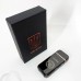 Дугова електроімпульсна запальничка USB Герб України (індикатор заряду, ліхтарик) HL-442. Колір чорний