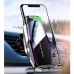 Автомобільний тримач S7 для телефону з бездротовим швидким заряджання flying wings. Колір: срібний