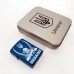 Дугова електроімпульсна запальничка USB Україна (металева коробка) HL-449. Колір: синій